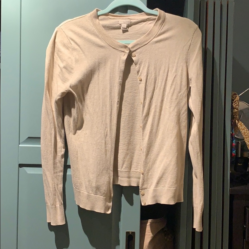 JCrew cream cardigan (Caryn line)